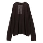 【エクストリーム カシミア/Extreme Cashmere】のcotton cashmere Long sleeved knit dark brown|ID: prp329100003843349 ipo3291000000027523587