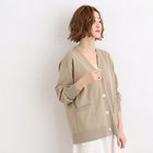 【グローブ/grove】のハイツイストコットン混Vネックカーディガン ベージュ|ID: prp329100003843448 ipo3291000000025253688