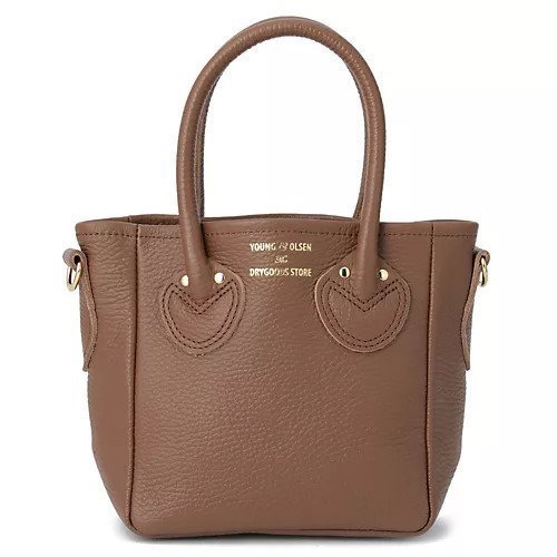 【ヤングアンドオルセン/YOUNG & OLSEN The DRYGOODS STORE】のEMBOSSED LEATHER D TOTE XS インテリア・キッズ・メンズ・レディースファッション・服の通販 founy(ファニー) 　ファッション　Fashion　レディースファッション　Fashion for Women　バッグ　Bags　フロント　Front, Front Design　エレガント 上品　Elegant　BROWN|ID: prp329100003843703 ipo3291000000032618340