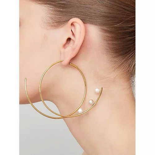 【マリア ブラック/MARIA BLACK】のShowtime Loop Earring(片耳用) 人気、トレンドファッション・服の通販 founy(ファニー) 　ファッション　Fashion　レディースファッション　Fashion for Women　ジュエリー　Jewelry　ファッションリング　Fashion Rings　イヤリング・フープ・ドロップタイプ　Hoop, Drop & Clip Earrings　パール　Pearl, Pearl Accent　フェイス　Face, Facial Design　フォルム　Silhouette, Form　ループ　Loop, Loop Knit　片耳　One-Ear, Single Earring　other-2|ID: prp329100003843878 ipo3291000000033147652
