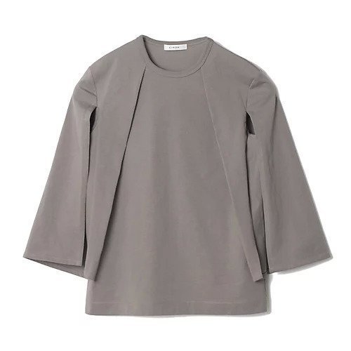 【エクラ/eclat】の袖スリット半袖トップス インテリア・キッズ・メンズ・レディースファッション・服の通販 founy(ファニー) https://founy.com/ ファッション Fashion レディースファッション Ladies' Fashion Online トップス・カットソー Tops/Tshirt なめらか Smooth カットソー Cut And Sew スリット Slit 別注 Special Order 半袖 Short Sleeve 洗える Washable |ID: prp329100003845266 ipo3291000000032616795