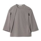 【エクラ/eclat】の袖スリット半袖トップス チャコールブラウン|ID: prp329100003845266 ipo3291000000032616796