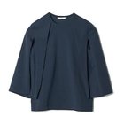 【エクラ/eclat】の袖スリット半袖トップス ネイビー|ID: prp329100003845266 ipo3291000000032616798