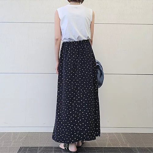 【エムセブンデイズ/M7days】のパンジープリントスカート 人気、トレンドファッション・服の通販 founy(ファニー) 　ファッション　Fashion　レディースファッション　Fashion for Women　スカート　Skirts　フレア　Flare, Flared　エレガント 上品　Elegant　洗える　Machine Washable　other-3|ID: prp329100003845468 ipo3291000000034955115