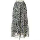 【トゥエルブクローゼット/12closet】の【洗える】レトロフラワーティアードスカート ブラック|ID: prp329100003845469 ipo3291000000026929883