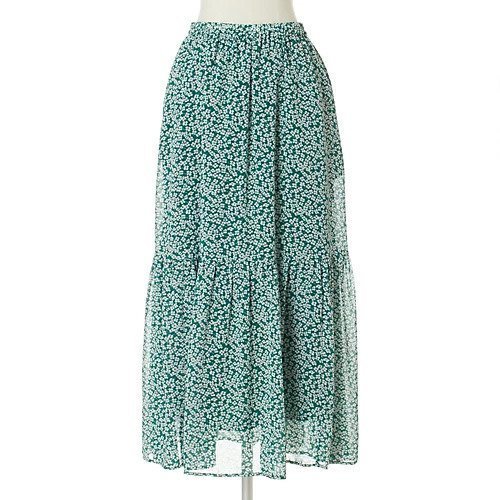【トゥエルブクローゼット/12closet】の【洗える】レトロフラワーティアードスカート 人気、トレンドファッション・服の通販 founy(ファニー) 　ファッション　Fashion　レディースファッション　WOMEN　スカート　Skirt　ティアードスカート　Tiered Skirts　サンダル　Sandals　スニーカー　Sneakers　バランス　Balance　フラット　Flat　プリント　Print　楽ちん　Easy　洗える　Washable　 other-1|ID: prp329100003845469 ipo3291000000030964812