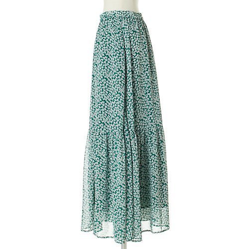 【トゥエルブクローゼット/12closet】の【洗える】レトロフラワーティアードスカート 人気、トレンドファッション・服の通販 founy(ファニー) 　ファッション　Fashion　レディースファッション　Fashion for Women　スカート　Skirts　ティアードスカート　Tiered Skirts　サンダル　Sandals, Summer Shoes　スニーカー　Sneakers, Trainers　バランス　Balance, Style Balance　フラット　Flat, Flat Shoes　プリント　Print, Printed Pattern　楽ちん　Easy Fit, Comfortable　洗える　Machine Washable　other-3|ID: prp329100003845469 ipo3291000000034955151