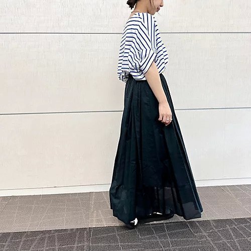 【スアデオ/suadeo】の【洗える】オーガニックコットンローンロングフレアスカート 人気、トレンドファッション・服の通販 founy(ファニー) 　ファッション　Fashion　レディースファッション　WOMEN　スカート　Skirt　Aライン/フレアスカート　Flared A-Line Skirts　ギャザー　Gather　コンパクト　Compact　ドローコード　Draw Cord　バランス　Balance　リラックス　Relax　夏　Summer　洗える　Washable　other-3|ID: prp329100003845481 ipo3291000000031256660