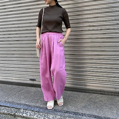 【スアデオ/suadeo】のフレンチリネンセミワイドタックパンツ 人気、トレンドファッション・服の通販 founy(ファニー) 　ファッション　Fashion　レディースファッション　WOMEN　パンツ　Pants　テーパード　Tapered　ドローストリング　Drawstring　フレンチ　French　リネン　Linen　リラックス　Relax　other-2|ID: prp329100003845530 ipo3291000000031257538