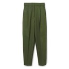 【スアデオ/suadeo】のチノストレッチタックテーパードパンツ カーキグリーン|ID: prp329100003845535 ipo3291000000030966327