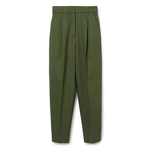 【スアデオ/suadeo】のチノストレッチタックテーパードパンツ インテリア・キッズ・メンズ・レディースファッション・服の通販 founy(ファニー) 　ファッション　Fashion　レディースファッション　WOMEN　パンツ　Pants　クロップド　Cropped　洗える　Washable　カーキグリーン|ID: prp329100003845535 ipo3291000000030966327