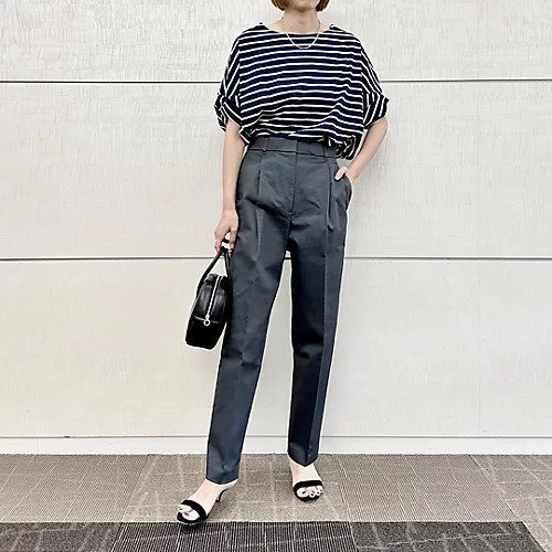 【スアデオ/suadeo】のチノストレッチタックテーパードパンツ 人気、トレンドファッション・服の通販 founy(ファニー) 　ファッション　Fashion　レディースファッション　WOMEN　パンツ　Pants　クロップド　Cropped　洗える　Washable　other-2|ID: prp329100003845535 ipo3291000000031257648
