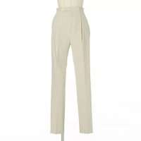 【エクラ/eclat】の麻ストレッチテーパードパンツ 人気、トレンドファッション・服の通販 founy(ファニー) ファッション Fashion レディースファッション Fashion for Women パンツ Pants & Trousers ストレッチ Stretch, Stretchy Fabric センター Center, Center Line リネン Linen, Linen Fabric 別注 Limited Edition, Custom Order 洗える Machine Washable |ID:prp329100003845579