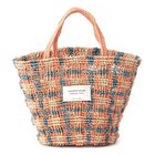 【ビューティフル ピープル/beautiful people】のabaca knittingsmall tote bag blue&#215;pink|ID: prp329100003851369 ipo3291000000026832795