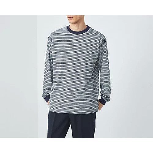 【グリーンレーベルリラクシング/green label relaxing / UNITED ARROWS / MEN】のマルチボーダー リンガー Tシャツ インテリア・キッズ・メンズ・レディースファッション・服の通販 founy(ファニー) 　ファッション　Fashion　メンズファッション　MEN　インナー　Inner　カーゴパンツ　Cargo Pants　スリーブ　Sleeve　チェック　Check　デニム　Denim　バランス　Balance　ブルゾン　Blouson　ボーダー　Border　ルーズ　Loose　ロング　Long　おすすめ　Recommend　NAVY|ID: prp329100003851472 ipo3291000000028614904