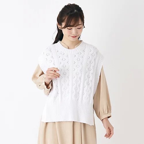 【ローラアシュレイ/LAURA ASHLEY】の【洗える/メッシュ編み】ニットベスト インテリア・キッズ・メンズ・レディースファッション・服の通販 founy(ファニー) https://founy.com/ ファッション Fashion レディースファッション WOMEN アウター Coat Outerwear トップス・カットソー Tops/Tshirt ニット Knit Tops ベスト/ジレ Gilets/Vests インナー Inner シンプル Simple ベスト Vest メッシュ Mesh 春 Spring 洗える Washable |ID: prp329100003856044 ipo3291000000028634093