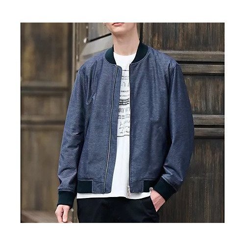 【ドレステリア/DRESSTERIOR / MEN】のALBINI デニムライクジャージMA-1ジャケット 人気、トレンドファッション・服の通販 founy(ファニー) 　ファッション　Fashion　メンズファッション　MEN　イタリア　Italy　吸水　Water Absorption　ジャケット　Jacket　ジャージ　Jersey　ストレッチ　Stretch　デニム　Denim　定番　Standard　ブルゾン　Blouson　ポケット　Pocket　ミリタリー　Military　エレガント 上品　Elegant　 other-1|ID: prp329100003857797 ipo3291000000029582127