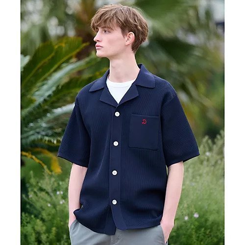 【ドレステリア/DRESSTERIOR / MEN】のキューバニットシャツ 人気、トレンドファッション・服の通販 founy(ファニー) 　ファッション　Fashion　メンズファッション　MEN　ストレッチ　Stretch　フロント　Front　ポケット　Pocket　メッシュ　Mesh　夏　Summer　 other-1|ID: prp329100003884491 ipo3291000000029580984