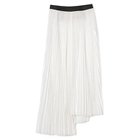 【ゼロエイトサーカス/08sircus】のGlossy lawn asymmetry pleated skirt white|ID:prp329100003888994