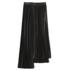 【ゼロエイトサーカス/08sircus】のGlossy lawn asymmetry pleated skirt black|ID:prp329100003888994
