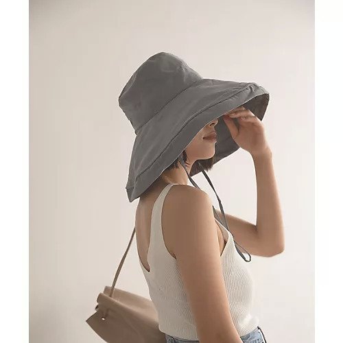 【マージュール/marjour】のBIG BUCKET HAT 人気、トレンドファッション・服の通販 founy(ファニー) 　ファッション　Fashion　レディースファッション　Fashion for Women　キャップ&ハット　Hats & Caps　ジュート　Jute, Natural Fiber　デニム　Denim, Jeans Material　ピーチ　Peach, Soft Touch　人気　Popular, Best Seller　夏　Summer　帽子　Hat, Headwear　other-3|ID: prp329100003890041 ipo3291000000031303257