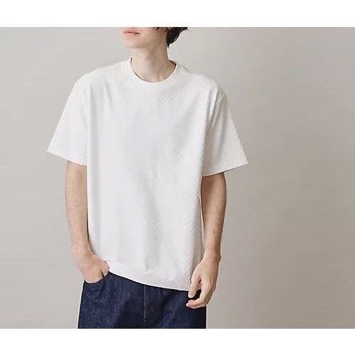 【ザ ショップ ティーケー/THE SHOP TK / MEN】の【ご好評につき再入荷!】リンクスジャカード半袖Tシャツ インテリア・キッズ・メンズ・レディースファッション・服の通販 founy(ファニー) 　ファッション　Fashion　メンズファッション　MEN　ジャカード　Jacquard　ジャケット　Jacket　スマート　Smart　チェック　Check　再入荷　Restock/Back In Stock/Re Arrival　半袖　Short Sleeve　オフホワイト|ID: prp329100003892818 ipo3291000000025650722