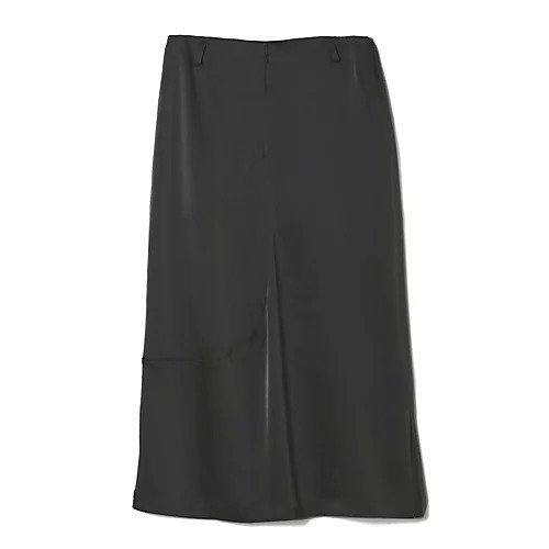 【エクラ/eclat】のダブルサテンタイトスカート インテリア・キッズ・メンズ・レディースファッション・服の通販 founy(ファニー) 　ファッション　Fashion　レディースファッション　Fashion for Women　スカート　Skirts　カッティング　Cutting Detail　サテン　Satin, Glossy Fabric　ダブル　Double, Double-Breasted　エレガント 上品　Elegant　別注　Limited Edition, Custom Order　ブラック|ID: prp329100003894215 ipo3291000000030965527