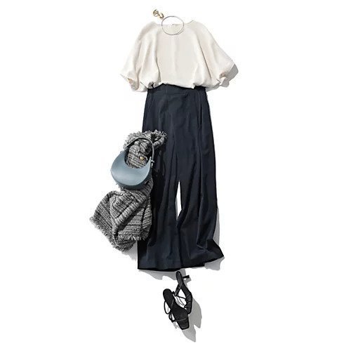 【イーバイエクラ/E by eclat】の【コラボ】サイドベルトつき2タックパンツ 人気、トレンドファッション・服の通販 founy(ファニー) 　ファッション　Fashion　レディースファッション　Fashion for Women　パンツ　Pants & Trousers　ベルト&ウエストマーク　Belts & Waist Accessories　コラボ　Collaboration, Collab　セットアップ　Set-Up, Coordinated Outfit　トレンド　Trend, Trending Now　ドレープ　Drape, Draping Fabric　フロント　Front, Front Design　ラップ　Wrap, Wrap Design　リュクス　Luxury, Elegant, High-End, Chic　ワイド　Wide, Wide Fit　洗える　Machine Washable　other-2|ID: prp329100003894228 ipo3291000000034941719