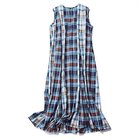 【トゥエルブクローゼット/12closet】の【洗える】裾ゆれドビーチェックマキシワンピース ネイビーチェック|ID: prp329100003894237 ipo3291000000031804563