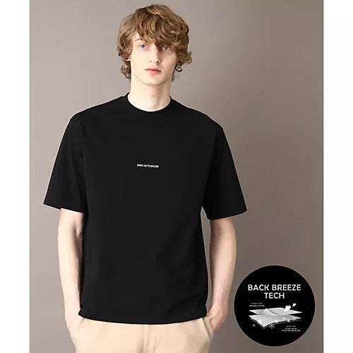 【ドレステリア/DRESSTERIOR / MEN】の【Safari5月号掲載】【接触冷感/UVカット機能】BACK BREEZE TECH ロゴTシャツ インテリア・キッズ・メンズ・レディースファッション・服の通販 founy(ファニー) 　ファッション　Fashion　メンズファッション　MEN　アウトドア　Outdoor　インナー　Inner　5月号　May Issue　今季　This Season　ジャケット　Jacket　スポーツ　Sports　スマート　Smart　雑誌　Magazine　フィット　Fit　フロント　Front　ブルゾン　Blouson　リラックス　Relax　夏　Summer　ブラック|ID: prp329100003894351 ipo3291000000025963253