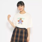 【ピンク ラテ/PINK-latte / KIDS】のスケボークマちゃんプリントTシャツ オフホワイト|ID: prp329100003894375 ipo3291000000029587839