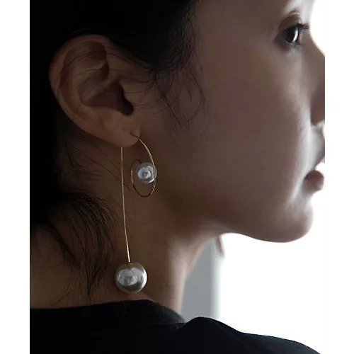 【マージュール/marjour】のWIRE PEARL PIERCE インテリア・キッズ・メンズ・レディースファッション・服の通販 founy(ファニー) https://founy.com/ ファッション Fashion レディースファッション Fashion for Women おすすめ Recommended / Our Picks スウェット / スエット Sweatshirt, Sweatwear パール Pearl, Pearl Accent ワイヤー Wire, Wired Bra |ID: prp329100003895659 ipo3291000000029581246