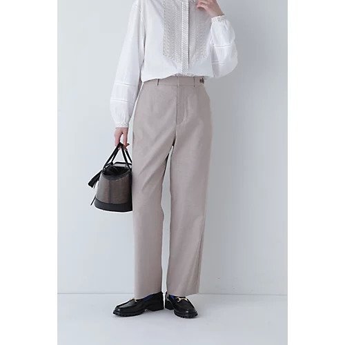 【ヒューマンウーマン/HUMAN WOMAN】の先染めドビーストレッチパンツ インテリア・キッズ・メンズ・レディースファッション・服の通販 founy(ファニー) https://founy.com/ ファッション Fashion レディースファッション WOMEN パンツ Pants おすすめ Recommend スタンダード Standard ストレッチ Stretch ストレート Straight ロング Long 定番 Standard |ID: prp329100003899354 ipo3291000000030966612