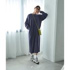 【スタイルデリ/STYLE DELI】の3シーズンコットン混紡 オーバースリーブワンピース ニュアンスネイビー|ID: prp329100003900561 ipo3291000000033628931