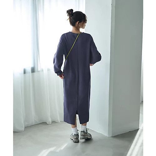 【スタイルデリ/STYLE DELI】の3シーズンコットン混紡 オーバースリーブワンピース 人気、トレンドファッション・服の通販 founy(ファニー) 　ファッション　Fashion　レディースファッション　Fashion for Women　ワンピース　Dresses　アクリル　Acrylic Material　春　Spring　キャップ　Cap, Baseball Cap　クール　Cool, Chic　シンプル　Simple, Minimal　スニーカー　Sneakers, Trainers　スリット　Slit, Slit Detail　パープル　Purple, Violet　フォルム　Silhouette, Form　ポケット　Pocket, Pocket Detail　ミックス　Mix, Mixed Style　ループ　Loop, Loop Knit　夏　Summer　ビジネス 仕事 通勤　Business / Work / Commuting　other-3|ID: prp329100003900561 ipo3291000000033628935