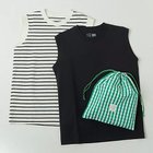 【トゥエルブクローゼット/12closet】の【洗える】大人に似合う・巾着つき USAコットンノースリーブTシャツ(2枚入り) 人気、トレンドファッション・服の通販 founy(ファニー) ファッション Fashion レディースファッション Fashion for Women トップス・カットソー Cut & Sew Tops キャミソール&ノースリーブ Camisoles & Sleeveless Tops シャツ・ブラウス・オフィスカジュアル Elegant Blouses & Button-Ups ロングTシャツ・Tシャツ Longline T-Shirts & Tees キャミソール Camisole, Spaghetti Strap Top ギンガム Gingham, Gingham Fabric チェック Check, Plaid, Tartan ノースリーブ Sleeveless, No-Sleeve バランス Balance, Style Balance ボーダー Border, Stripe エレガント 上品 Elegant 人気 Popular, Best Seller 今季 This Season, Current Season 定番 Standard, Basic Item 巾着 Drawstring Bag, Kinchaku 洗える Machine Washable thumbnail 白黒ボーダー&ブラック|ID: prp329100003901683 ipo3291000000035665089