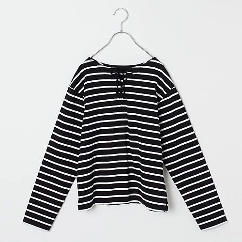 【ティッカ/TICCA】の【五明祐子さんセレクト】【洗える】2WAYレースアップバスクシャツ 人気、トレンドファッション・服の通販 founy(ファニー) 　ファッション　Fashion　レディースファッション　Fashion for Women　トップス・カットソー　Cut & Sew Tops　シャツ・ブラウス・オフィスカジュアル　Elegant Blouses & Button-Ups　ボーダー　Border, Stripe　レース　Lace, Lace Fabric　吸水　Absorbent, Quick-Dry　定番　Standard, Basic Item　洗える　Machine Washable　other-2|ID: prp329100003901685 ipo3291000000035836230