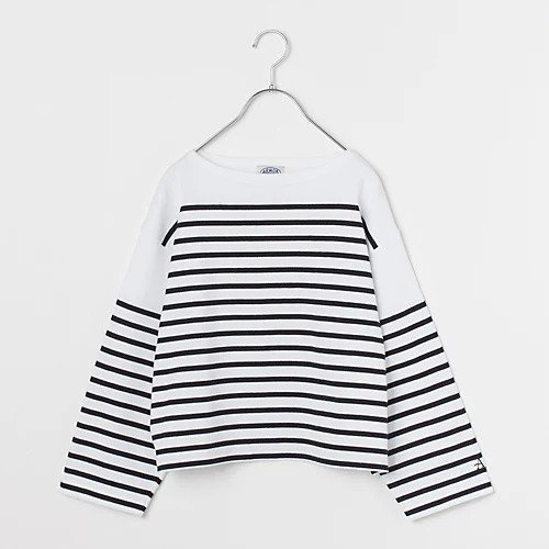 【アルモーリュックス/Armor lux】の【洗える】 ボートネックボーダー クロップドトップス インテリア・キッズ・メンズ・レディースファッション・服の通販 founy(ファニー) 　ファッション　Fashion　レディースファッション　Fashion for Women　トップス・カットソー　Cut & Sew Tops　カットソー　Cut and Sewn Top　ショート　Short, Short Length　フランス　France, French　ボーダー　Border, Stripe　別注　Limited Edition, Custom Order　洗える　Machine Washable　ホワイト×ブラック|ID: prp329100003901686 ipo3291000000036325832