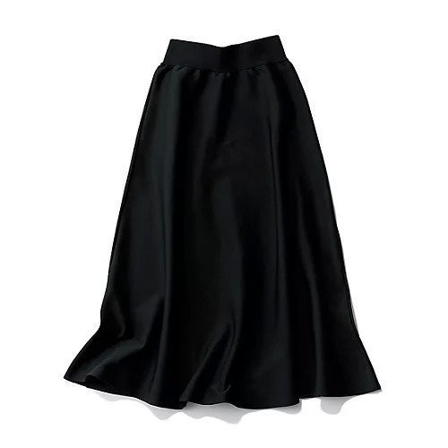 【トゥエルブクローゼット/12closet】の【コラボ】【洗える】ニットフレアスカート インテリア・キッズ・メンズ・レディースファッション・服の通販 founy(ファニー) 　ファッション　Fashion　レディースファッション　Fashion for Women　スカート　Skirts　Aライン・フレアスカート　A-Line & Flared Skirts　コラボ　Collaboration, Collab　フレア　Flare, Flared　洗える　Machine Washable　ブラック|ID: prp329100003901708 ipo3291000000034954919