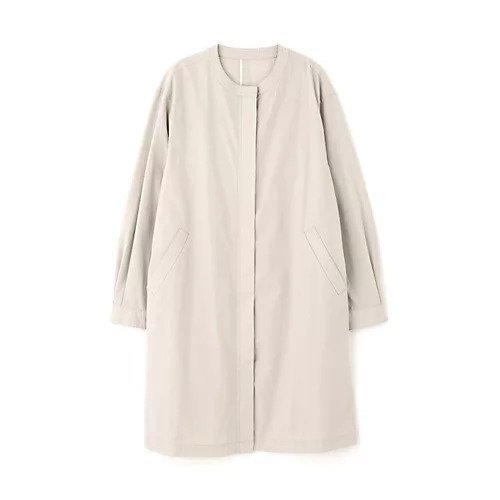 【ヒューマンウーマン/HUMAN WOMAN】のノーカラースプリングコート 人気、トレンドファッション・服の通販 founy(ファニー) 　ファッション　Fashion　レディースファッション　Fashion for Women　アウター　Coat / Outerwear Collection　コート・ロングコート・ピーコート　Long Coats, Peacoats & More　おすすめ　Recommended / Our Picks　インナー　Innerwear　シンプル　Simple, Minimal　スタンダード　Standard, Basic　ストレート　Straight, Straight Cut　バランス　Balance, Style Balance　フォルム　Silhouette, Form　ワイド　Wide, Wide Fit　ワッシャー　Washer, Crinkled Finish　人気　Popular, Best Seller　春　Spring　軽量　Lightweight, Ultra Light　other-2|ID: prp329100003901852 ipo3291000000031303145