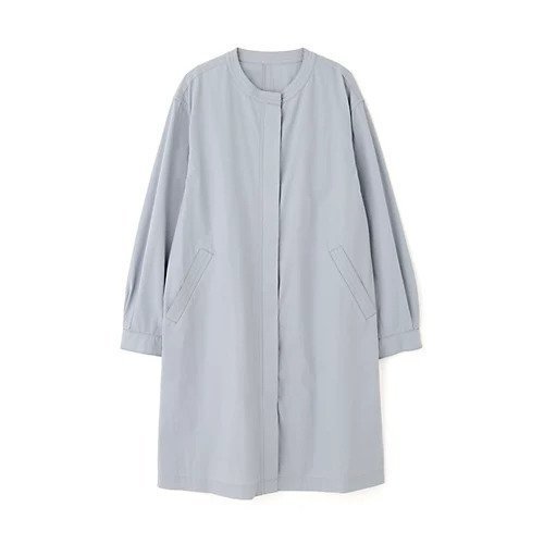 【ヒューマンウーマン/HUMAN WOMAN】のノーカラースプリングコート 人気、トレンドファッション・服の通販 founy(ファニー) 　ファッション　Fashion　レディースファッション　Fashion for Women　アウター　Coat / Outerwear Collection　コート・ロングコート・ピーコート　Long Coats, Peacoats & More　おすすめ　Recommended / Our Picks　インナー　Innerwear　シンプル　Simple, Minimal　スタンダード　Standard, Basic　ストレート　Straight, Straight Cut　バランス　Balance, Style Balance　フォルム　Silhouette, Form　ワイド　Wide, Wide Fit　ワッシャー　Washer, Crinkled Finish　人気　Popular, Best Seller　春　Spring　軽量　Lightweight, Ultra Light　other-3|ID: prp329100003901852 ipo3291000000031303147