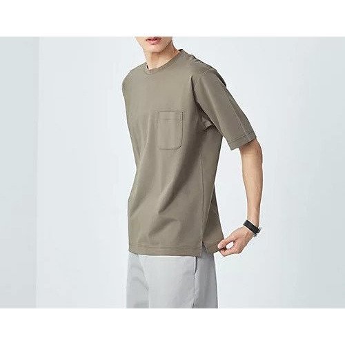 【グリーンレーベルリラクシング/green label relaxing / UNITED ARROWS / MEN】のオーガニック ポンチ クルーネック Tシャツ インテリア・キッズ・メンズ・レディースファッション・服の通販 founy(ファニー) 　ファッション　Fashion　メンズファッション　MEN　インナー　Inner　オーガニック　Organic　カーディガン　Cardigan　ジャケット　Jacket　スリット　Slit　テーパード　Tapered　フラット　Flat　ブルゾン　Blouson　ポケット　Pocket　エレガント 上品　Elegant　MOCA|ID: prp329100003905225 ipo3291000000025760034