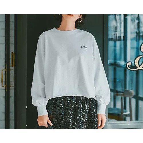 【スアデオ/suadeo】のフロッキーロゴプリントロングTシャツ 人気、トレンドファッション・服の通販 founy(ファニー) 　ファッション　Fashion　レディースファッション　Fashion for Women　トップス・カットソー　Cut & Sew Tops　シャツ・ブラウス・オフィスカジュアル　Elegant Blouses & Button-Ups　ロングTシャツ・Tシャツ　Longline T-Shirts & Tees　スリーブ　Sleeve, Long Sleeve / Short Sleeve　バランス　Balance, Style Balance　ビッグ　Big, Oversized　ロング　Long, Long-Length　洗える　Machine Washable　other-3|ID: prp329100003907780 ipo3291000000033429784