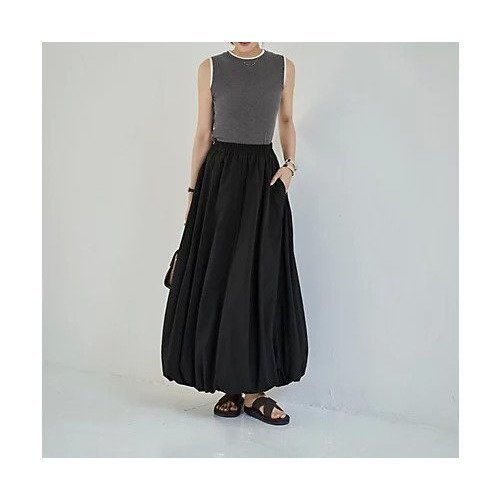【スタイルデリ/STYLE DELI】の【LUXE】マットタフタロングバルーンスカート 人気、トレンドファッション・服の通販 founy(ファニー) 　ファッション　Fashion　レディースファッション　Fashion for Women　スカート　Skirts　春　Spring　くるぶし　Ankle-Length　ギャザー　Gathered, Ruffled　シンプル　Simple, Minimal　スリット　Slit, Slit Detail　センター　Center, Center Line　定番　Standard, Basic Item　バルーン　Balloon, Balloon Silhouette　パターン　Pattern, Design Print　フィット　Fit, Slim Fit　フレア　Flare, Flared　ポケット　Pocket, Pocket Detail　ループ　Loop, Loop Knit　ロング　Long, Long-Length　冬　Winter / This Winter　A/W・秋冬　Autumn/Winter　S/S・春夏　SS, Spring/Summer, Warm Season　夏　Summer　other-2|ID: prp329100003908920 ipo3291000000034767194