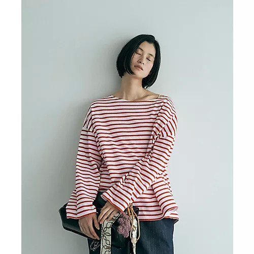 【マージュール/marjour】のFRENCH BORDER TEE (24) 人気、トレンドファッション・服の通販 founy(ファニー) 　ファッション　Fashion　レディースファッション　WOMEN　インナー　Inner　春　Spring　カットソー　Cut And Sew　カーディガン　Cardigan　キャミソール　Camisole　ジャケット　Jacket　スタイリッシュ　Stylish　ストレッチ　Stretch　デニム　Denim　トレンド　Trend　定番　Standard　長袖　Long Sleeve　バランス　Balance　フレア　Flare　フレンチ　French　ボーダー　Border　冬　Winter　おすすめ　Recommend　夏　Summer　 other-1|ID: prp329100003910107 ipo3291000000031105507