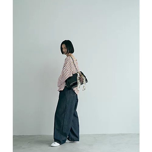【マージュール/marjour】のFRENCH BORDER TEE (24) 人気、トレンドファッション・服の通販 founy(ファニー) 　ファッション　Fashion　レディースファッション　WOMEN　インナー　Inner　春　Spring　カットソー　Cut And Sew　カーディガン　Cardigan　キャミソール　Camisole　ジャケット　Jacket　スタイリッシュ　Stylish　ストレッチ　Stretch　デニム　Denim　トレンド　Trend　定番　Standard　長袖　Long Sleeve　バランス　Balance　フレア　Flare　フレンチ　French　ボーダー　Border　冬　Winter　おすすめ　Recommend　夏　Summer　other-3|ID: prp329100003910107 ipo3291000000031302996