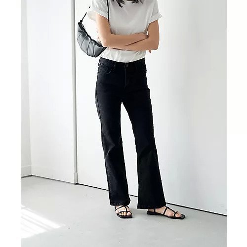 【マージュール/marjour】のSTRETCH BLACK DENIM 人気、トレンドファッション・服の通販 founy(ファニー) 　ファッション　Fashion　レディースファッション　Fashion for Women　シューズ　Shoes, Footwear　ストレッチ　Stretch, Stretchy Fabric　スニーカー　Sneakers, Trainers　スリム　Slim, Slim Fit　デニム　Denim, Jeans Material　フラット　Flat, Flat Shoes　フレア　Flare, Flared　おすすめ　Recommended / Our Picks　other-3|ID: prp329100003912913 ipo3291000000031255273