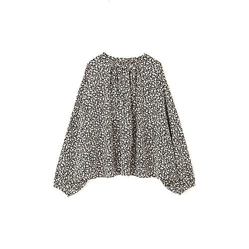 【ヒューマンウーマン/HUMAN WOMAN】のフラワープリントブラウス 人気、トレンドファッション・服の通販 founy(ファニー) 　ファッション　Fashion　レディースファッション　Fashion for Women　トップス・カットソー　Cut & Sew Tops　シャツ・ブラウス・オフィスカジュアル　Elegant Blouses & Button-Ups　花柄・フラワープリント・モチーフ　Floral Prints & Motifs / Flower Pattern Tops　おすすめ　Recommended / Our Picks　シルク　Silk, 100% Silk　スタンダード　Standard, Basic　セットアップ　Set-Up, Coordinated Outfit　デニム　Denim, Jeans Material　フラワー　Flower, Floral　プリント　Print, Printed Pattern　モノトーン　Monotone, Black and White　ヴィンテージ　Vintage Style　other-3|ID: prp329100003916428 ipo3291000000034420205