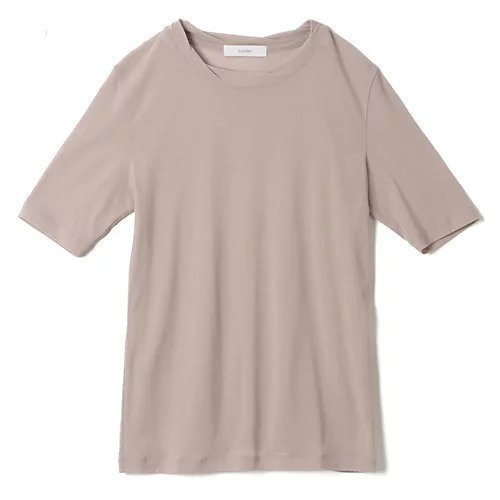 【スアデオ/suadeo】のコットンシアー五分袖Tシャツ インテリア・キッズ・メンズ・レディースファッション・服の通販 founy(ファニー) 　ファッション　Fashion　レディースファッション　Fashion for Women　トップス・カットソー　Cut & Sew Tops　シャツ・ブラウス・オフィスカジュアル　Elegant Blouses & Button-Ups　ロングTシャツ・Tシャツ　Longline T-Shirts & Tees　おすすめ　Recommended / Our Picks　インナー　Innerwear　カーディガン　Cardigan, Knitwear　ツイスト　Tweed, Tweed Fabric　ベーシック　Basic, Essential　今季　This Season, Current Season　洗える　Machine Washable　ベージュ|ID: prp329100003917519 ipo3291000000034952696