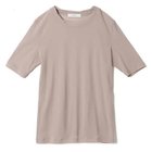 【スアデオ/suadeo】のコットンシアー五分袖Tシャツ ベージュ|ID: prp329100003917519 ipo3291000000035914647